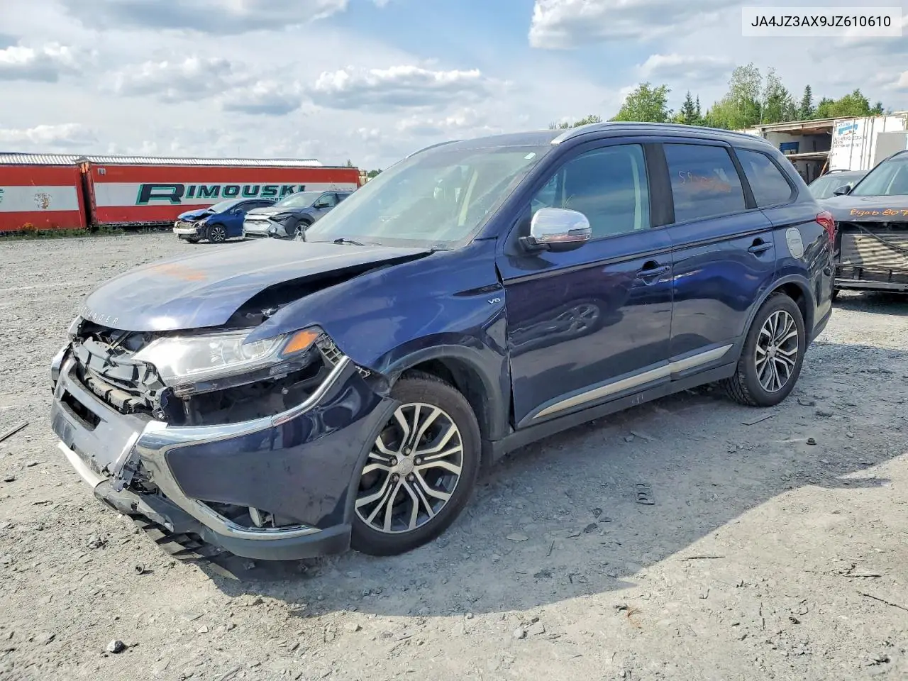 2018 Mitsubishi Outlander Se VIN: JA4JZ3AX9JZ610610 Lot: 59309006