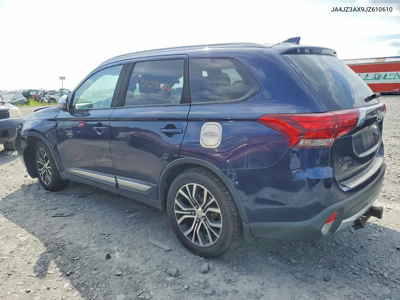 2018 Mitsubishi Outlander Se VIN: JA4JZ3AX9JZ610610 Lot: 59309006