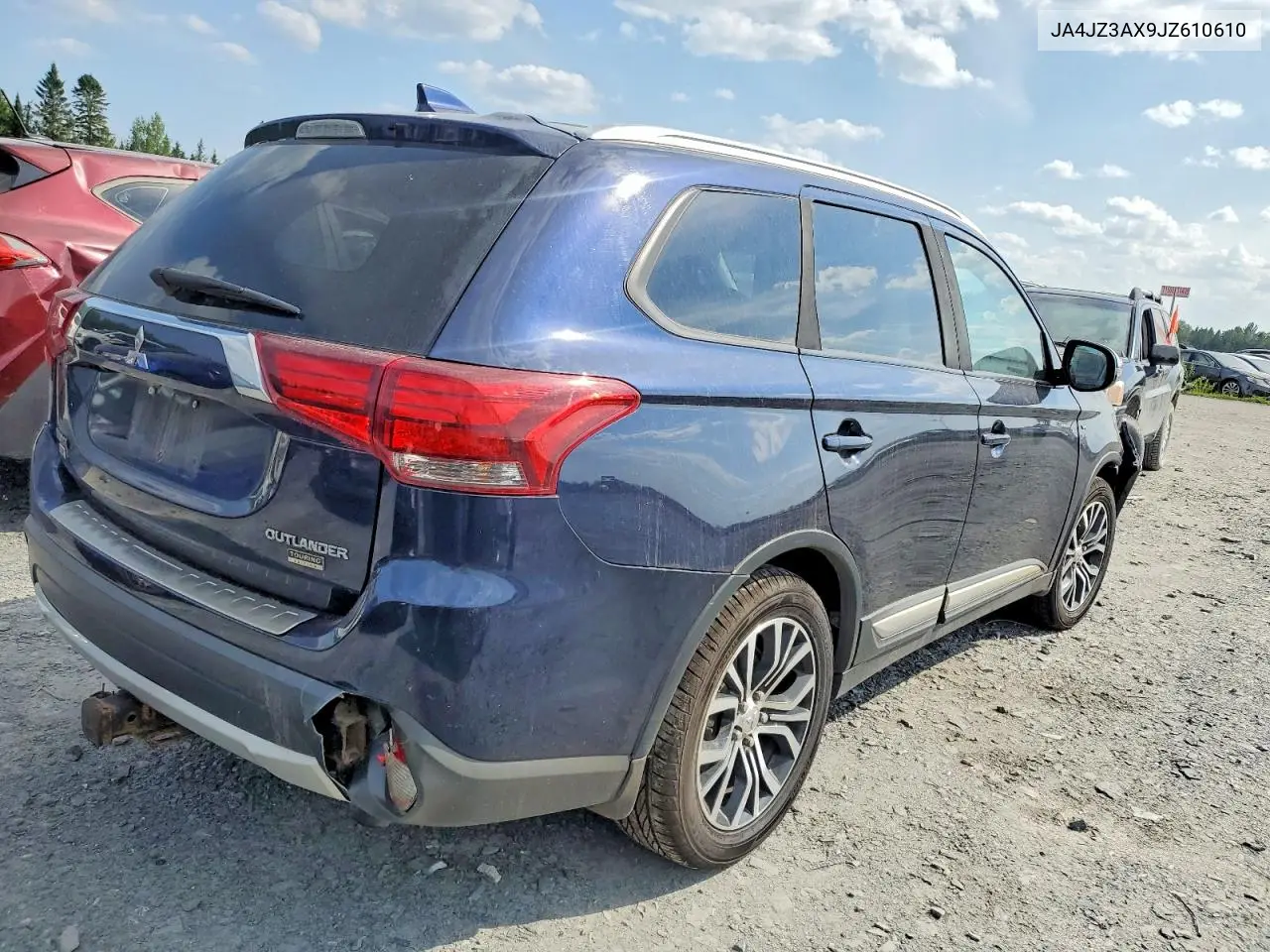 2018 Mitsubishi Outlander Se VIN: JA4JZ3AX9JZ610610 Lot: 59309006