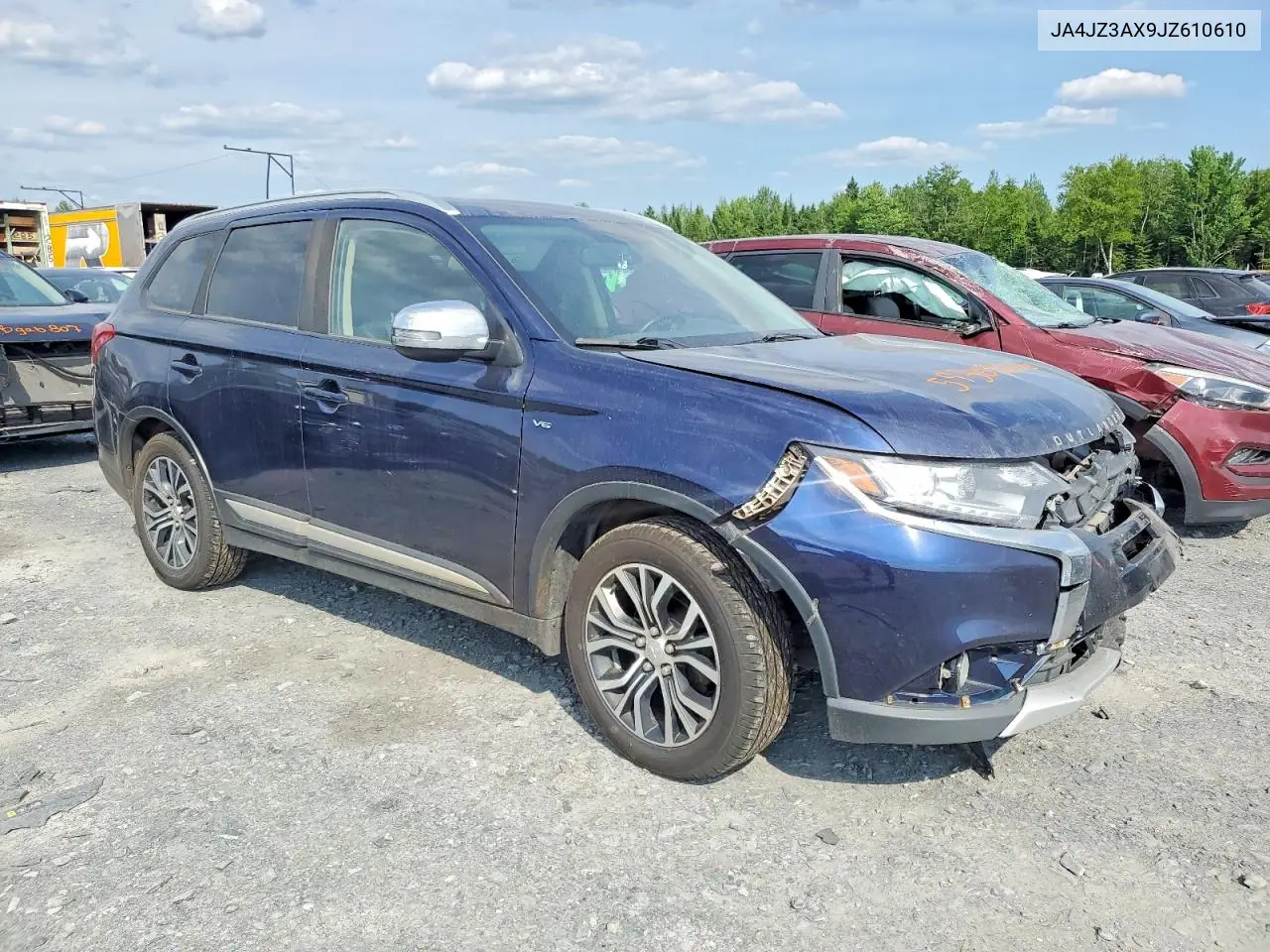 2018 Mitsubishi Outlander Se VIN: JA4JZ3AX9JZ610610 Lot: 59309006
