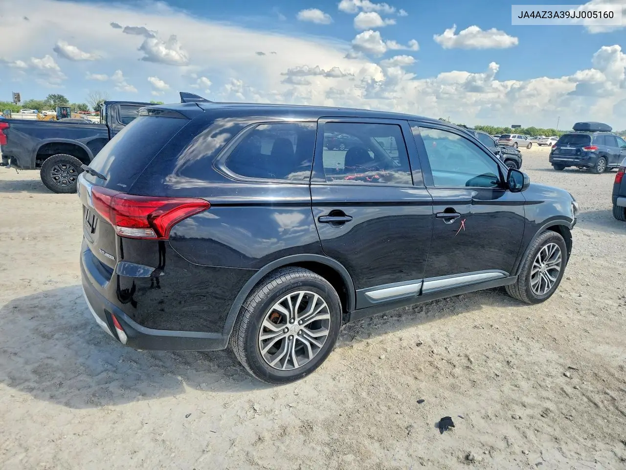 2018 Mitsubishi Outlander Se VIN: JA4AZ3A39JJ005160 Lot: 59703616