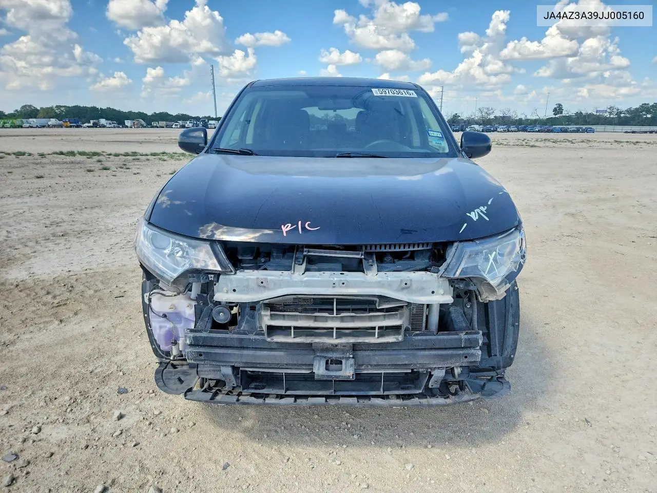 2018 Mitsubishi Outlander Se VIN: JA4AZ3A39JJ005160 Lot: 59703616