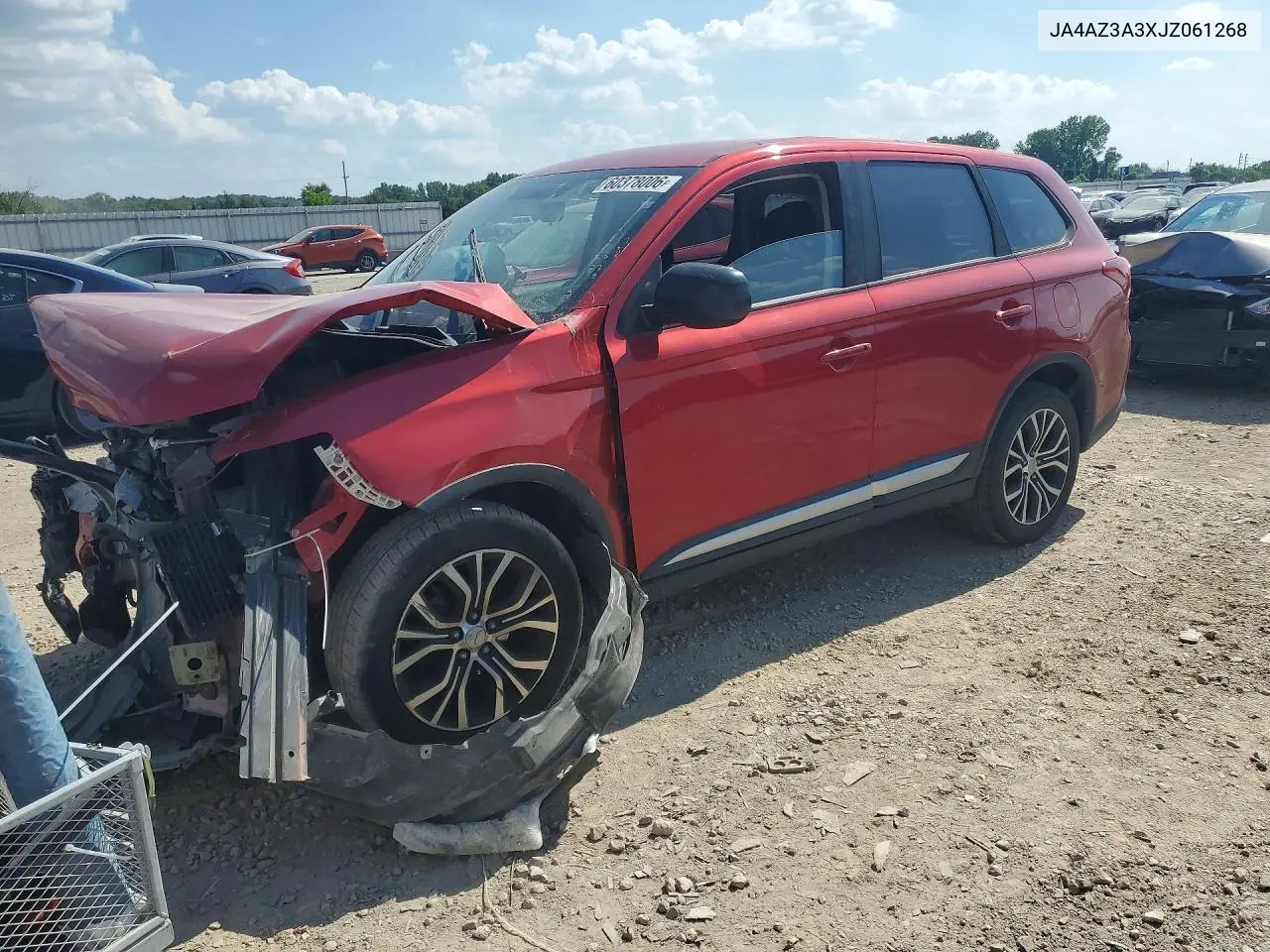 2018 Mitsubishi Outlander Se VIN: JA4AZ3A3XJZ061268 Lot: 60378006