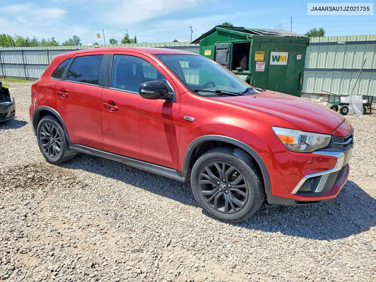 2018 Mitsubishi Outlander Sport Es VIN: JA4AR3AU1JZ021735 Lot: 60721106