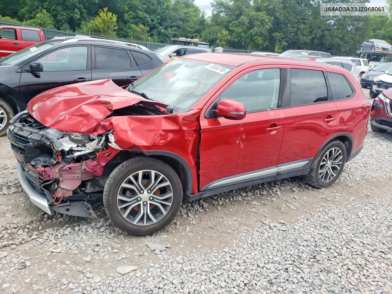 2018 Mitsubishi Outlander Se VIN: JA4AD3A33JZ068061 Lot: 60883786