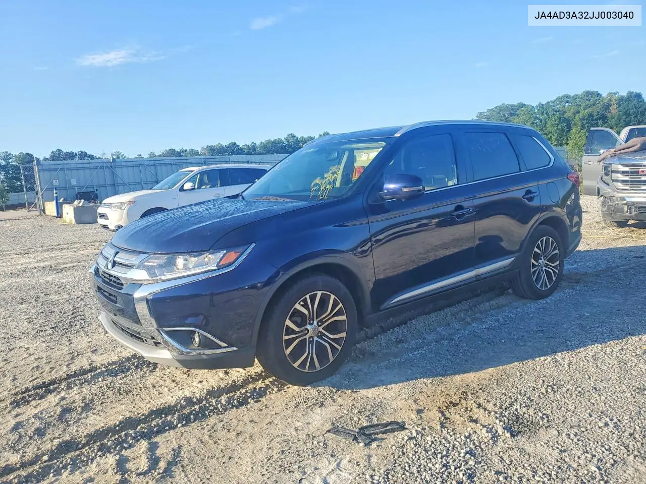 2018 Mitsubishi Outlander Se VIN: JA4AD3A32JJ003040 Lot: 61482056