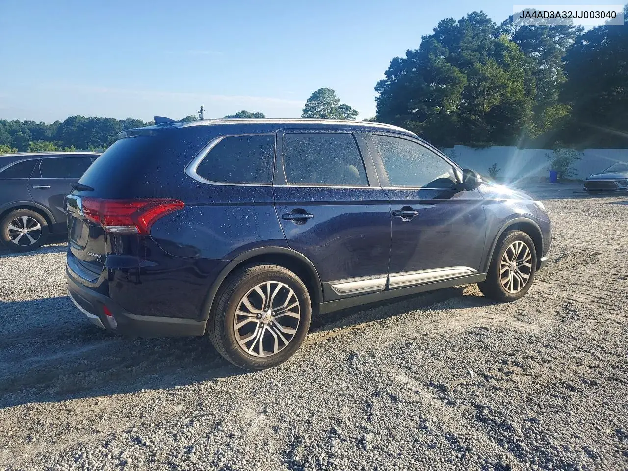 2018 Mitsubishi Outlander Se VIN: JA4AD3A32JJ003040 Lot: 61482056
