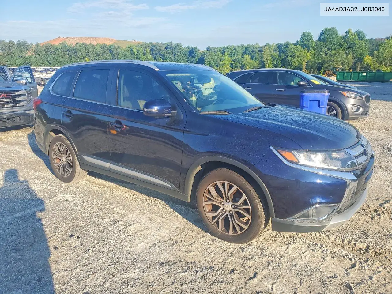 2018 Mitsubishi Outlander Se VIN: JA4AD3A32JJ003040 Lot: 61482056