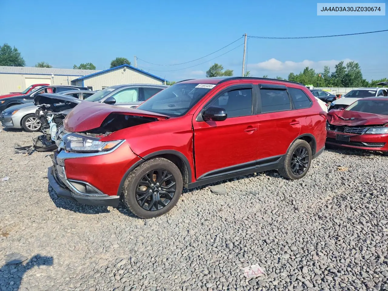 2018 Mitsubishi Outlander Se VIN: JA4AD3A30JZ030674 Lot: 61560466