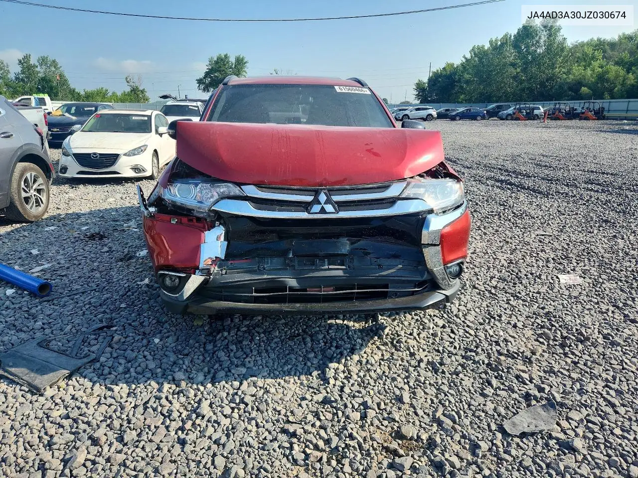 2018 Mitsubishi Outlander Se VIN: JA4AD3A30JZ030674 Lot: 61560466