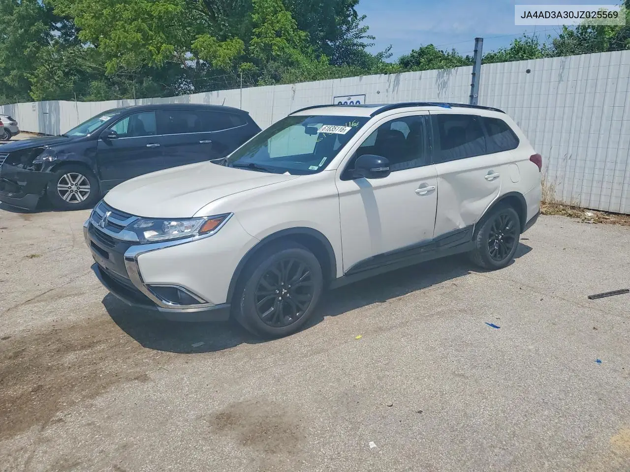 2018 Mitsubishi Outlander Es VIN: JA4AD3A30JZ025569 Lot: 61835116