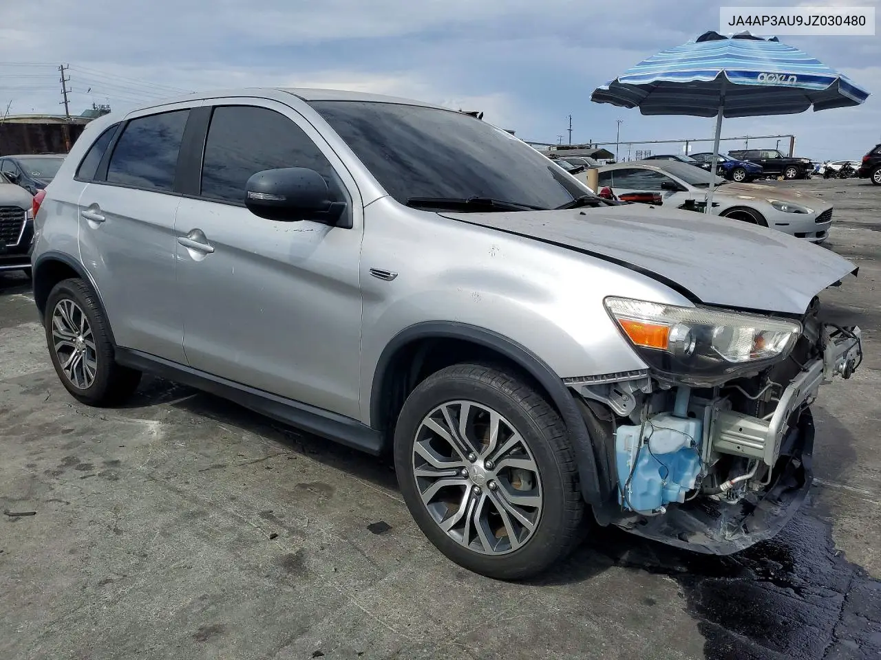 2018 Mitsubishi Outlander Sport Es VIN: JA4AP3AU9JZ030480 Lot: 61881546