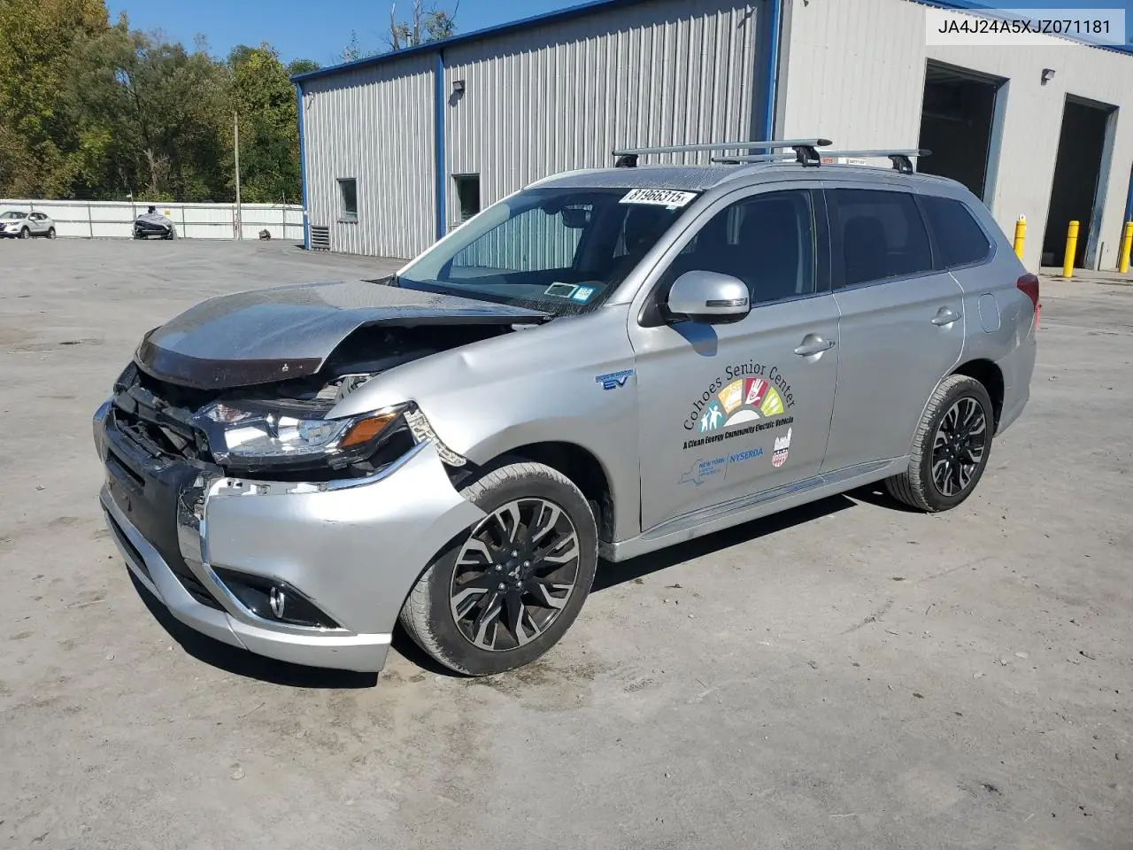 JA4J24A5XJZ071181 2018 Mitsubishi Outlander Phev
