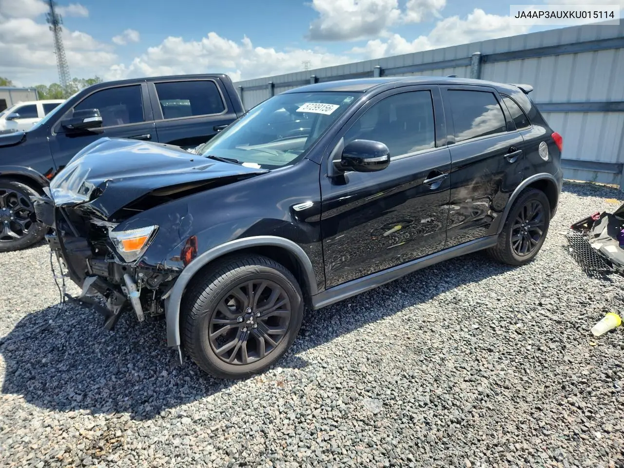 2019 Mitsubishi Outlander Sport Es VIN: JA4AP3AUXKU015114 Lot: 57299156