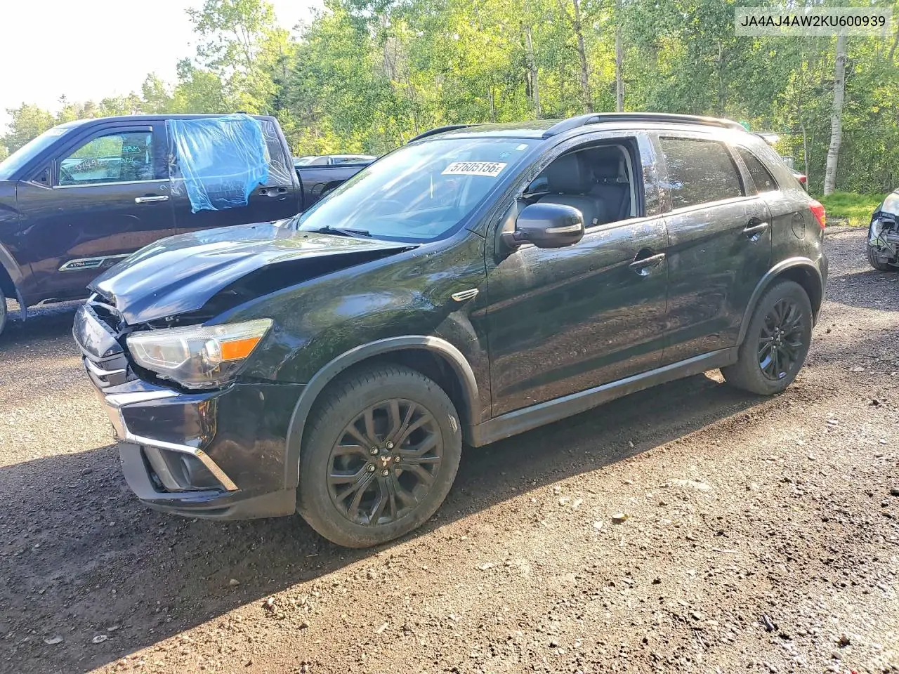 2019 Mitsubishi Rvr Se Limited VIN: JA4AJ4AW2KU600939 Lot: 57605156