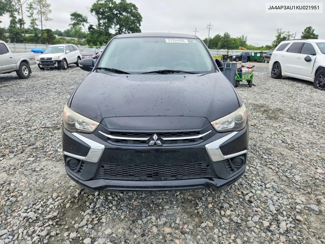 2019 Mitsubishi Outlander Sport Es VIN: JA4AP3AU1KU021951 Lot: 57934456