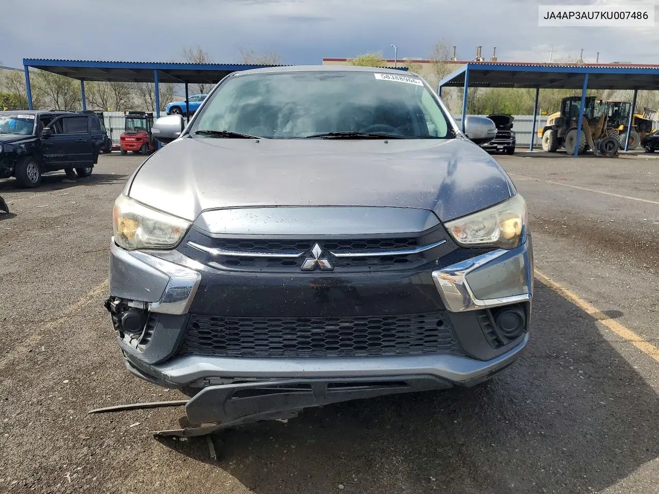 2019 Mitsubishi Outlander Sport Es VIN: JA4AP3AU7KU007486 Lot: 58388966
