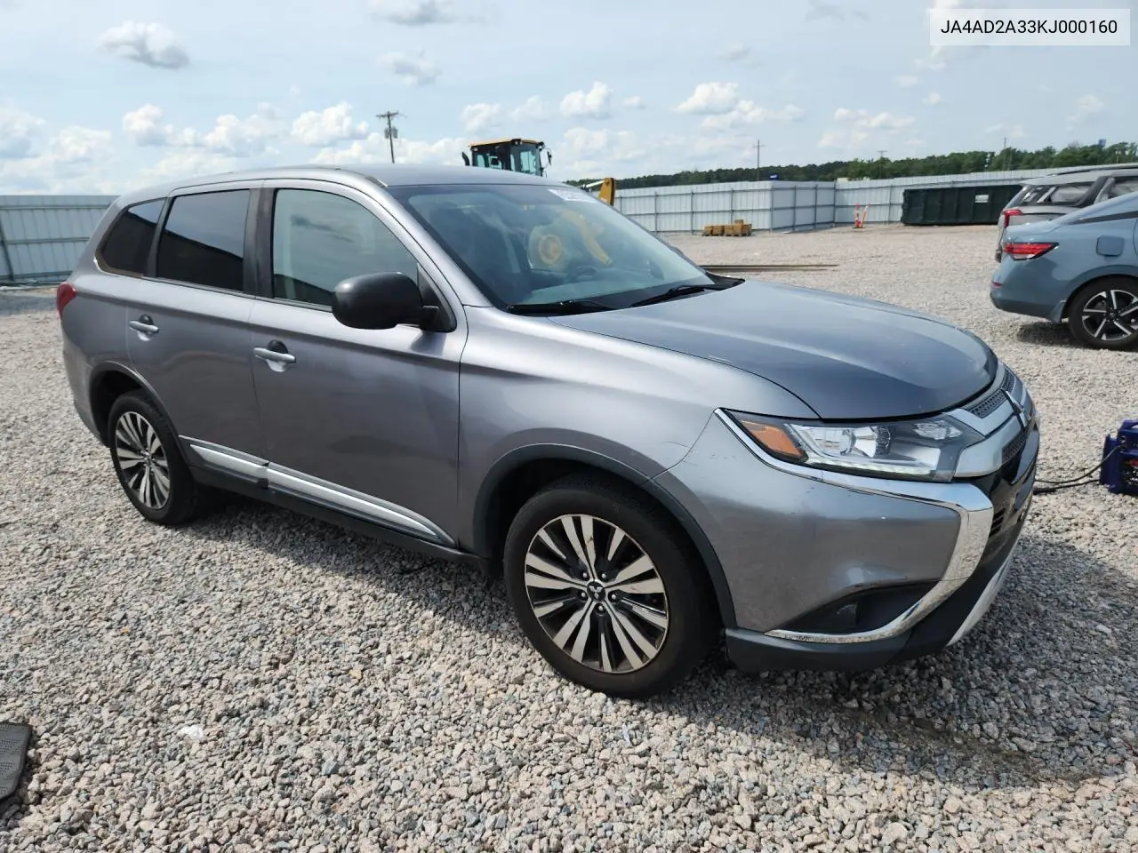 2019 Mitsubishi Outlander Es VIN: JA4AD2A33KJ000160 Lot: 58453396