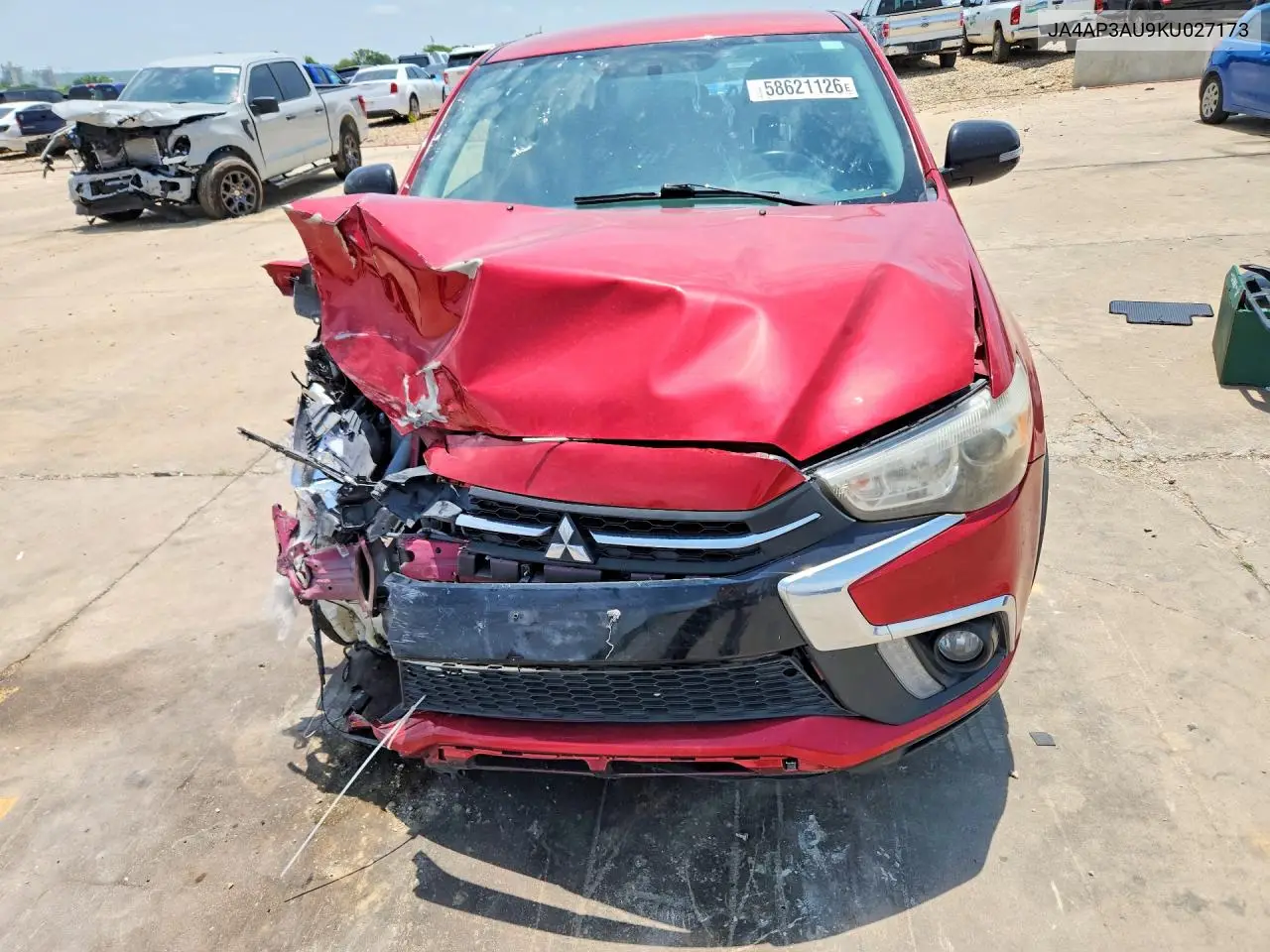 2019 Mitsubishi Outlander Sport Es VIN: JA4AP3AU9KU027173 Lot: 58621126