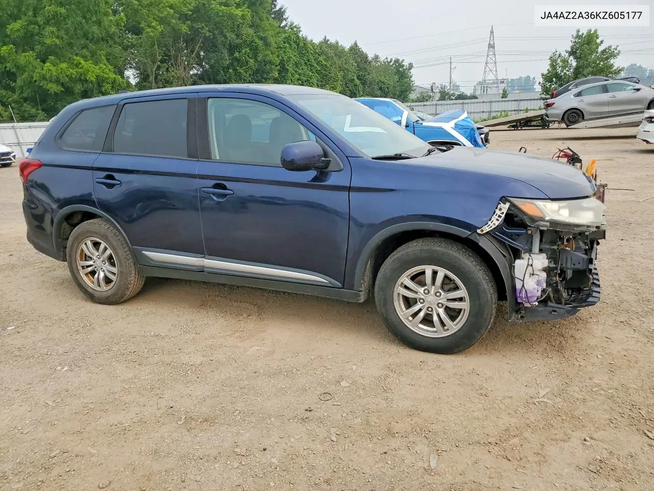 2019 Mitsubishi Outlander Es VIN: JA4AZ2A36KZ605177 Lot: 58987956