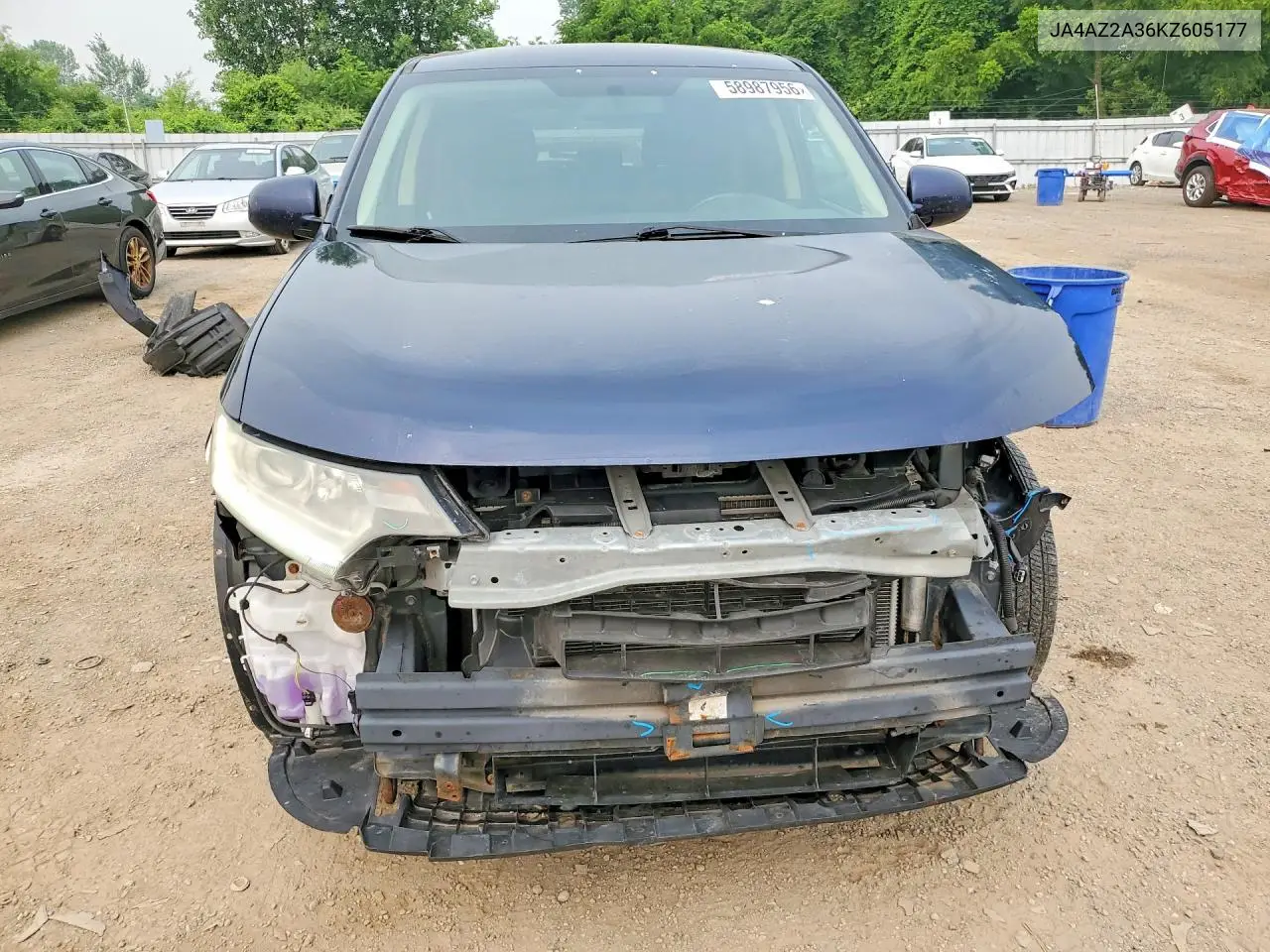 2019 Mitsubishi Outlander Es VIN: JA4AZ2A36KZ605177 Lot: 58987956