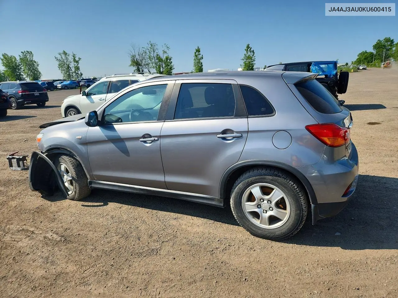 2019 Mitsubishi Rvr Se VIN: JA4AJ3AU0KU600415 Lot: 60004526