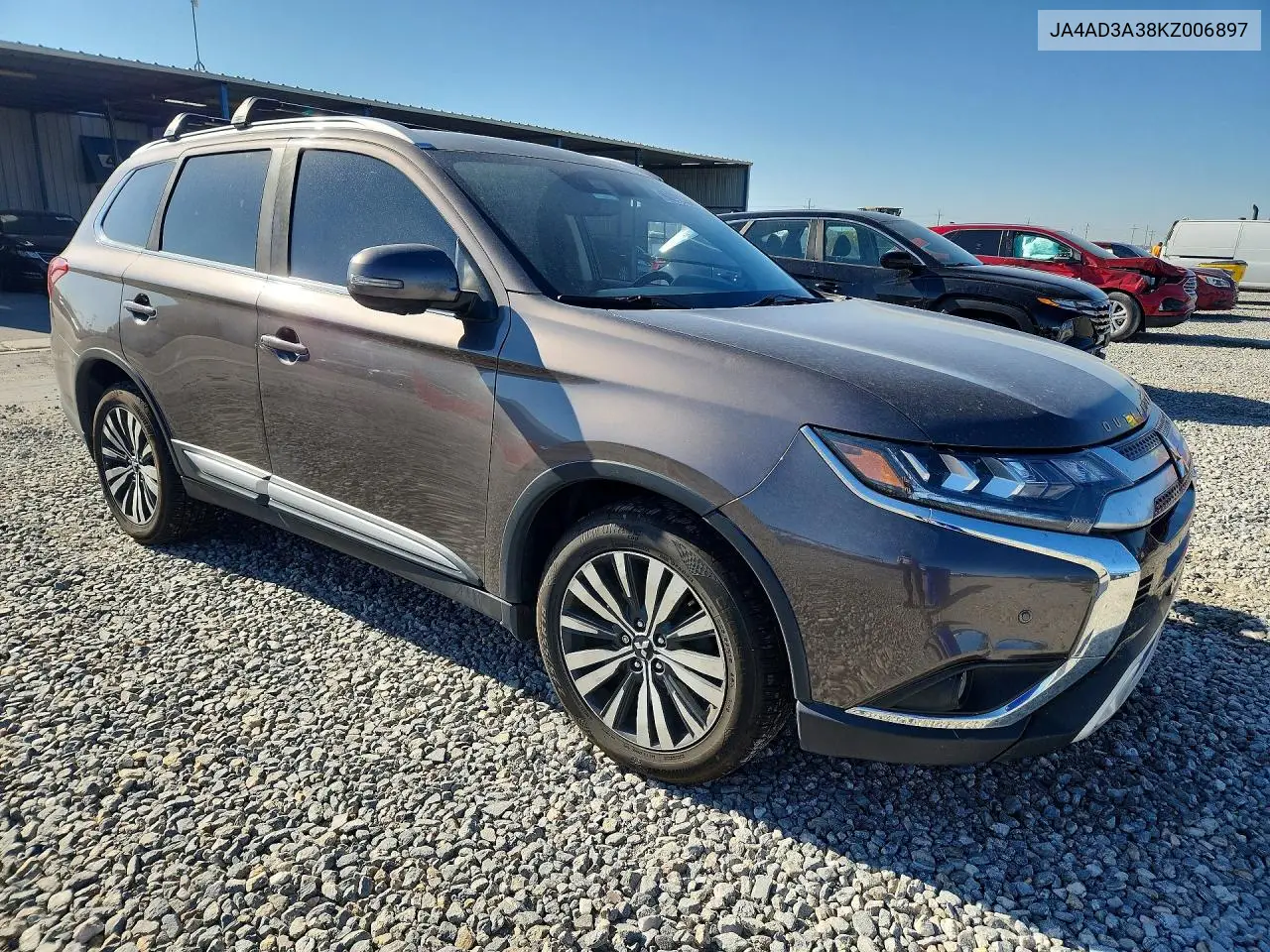 2019 Mitsubishi Outlander Se VIN: JA4AD3A38KZ006897 Lot: 60792326