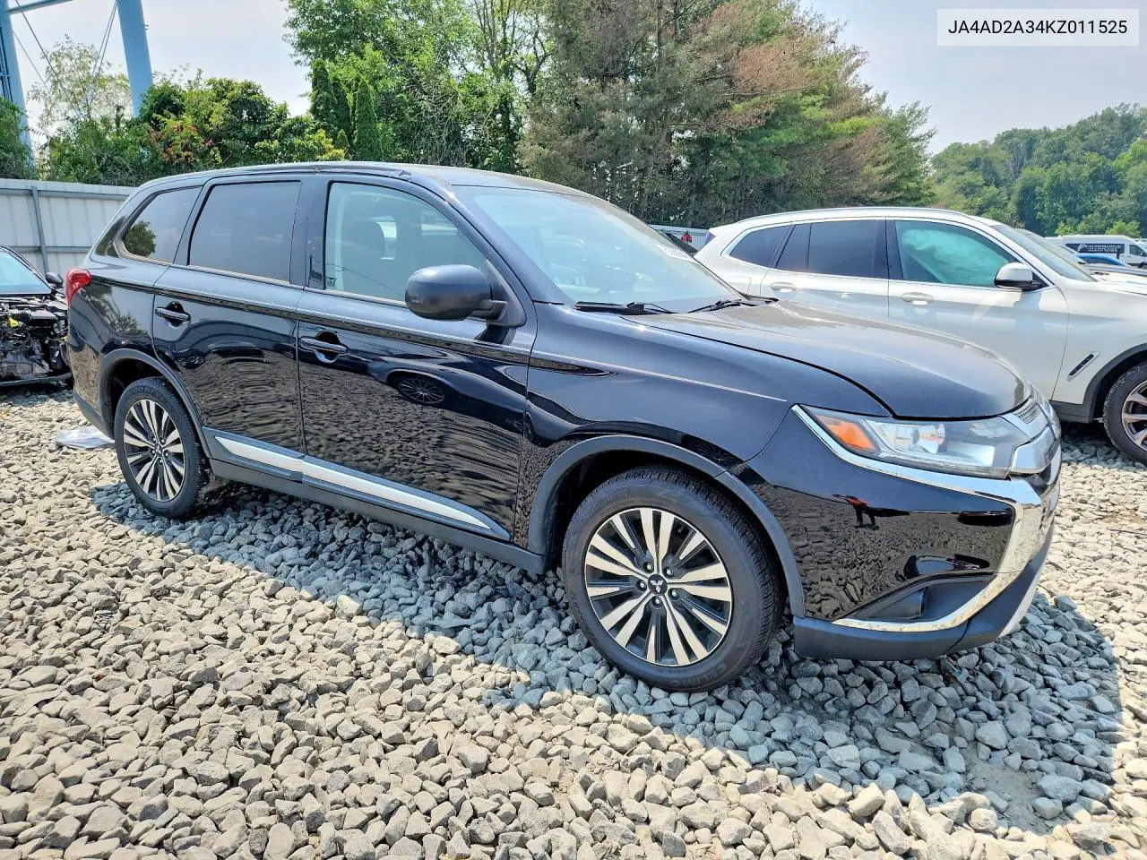 2019 Mitsubishi Outlander Es VIN: JA4AD2A34KZ011525 Lot: 60889246