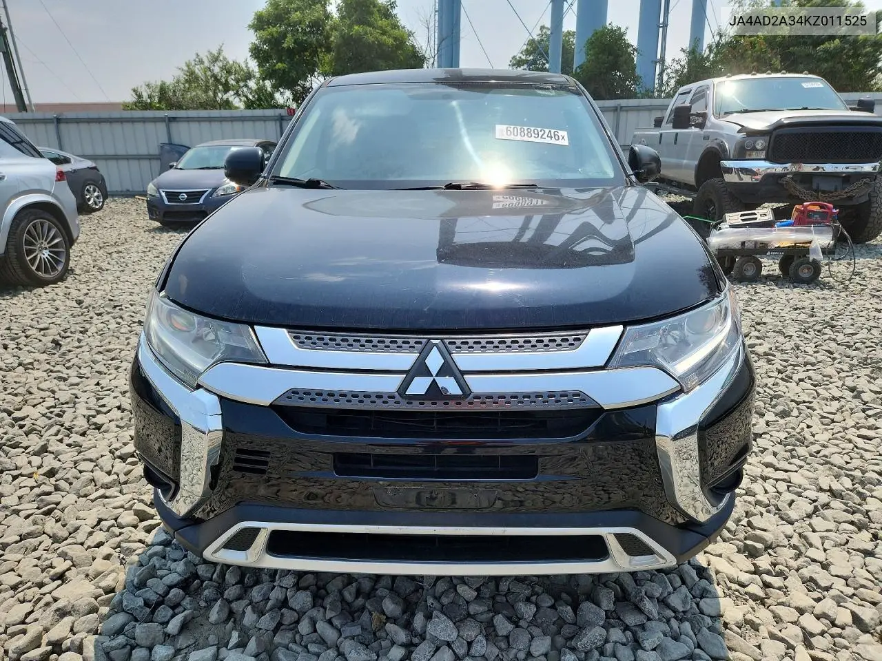 2019 Mitsubishi Outlander Es VIN: JA4AD2A34KZ011525 Lot: 60889246