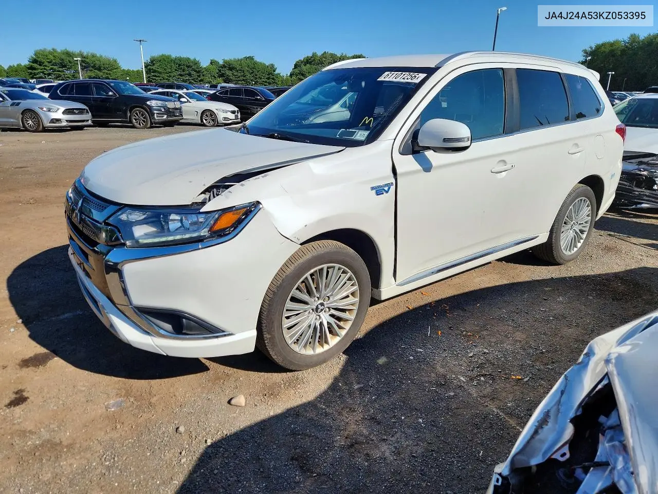 2019 Mitsubishi Outlander Sel VIN: JA4J24A53KZ053395 Lot: 61101256