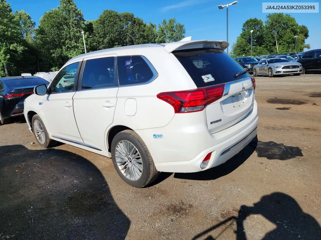 2019 Mitsubishi Outlander Sel VIN: JA4J24A53KZ053395 Lot: 61101256