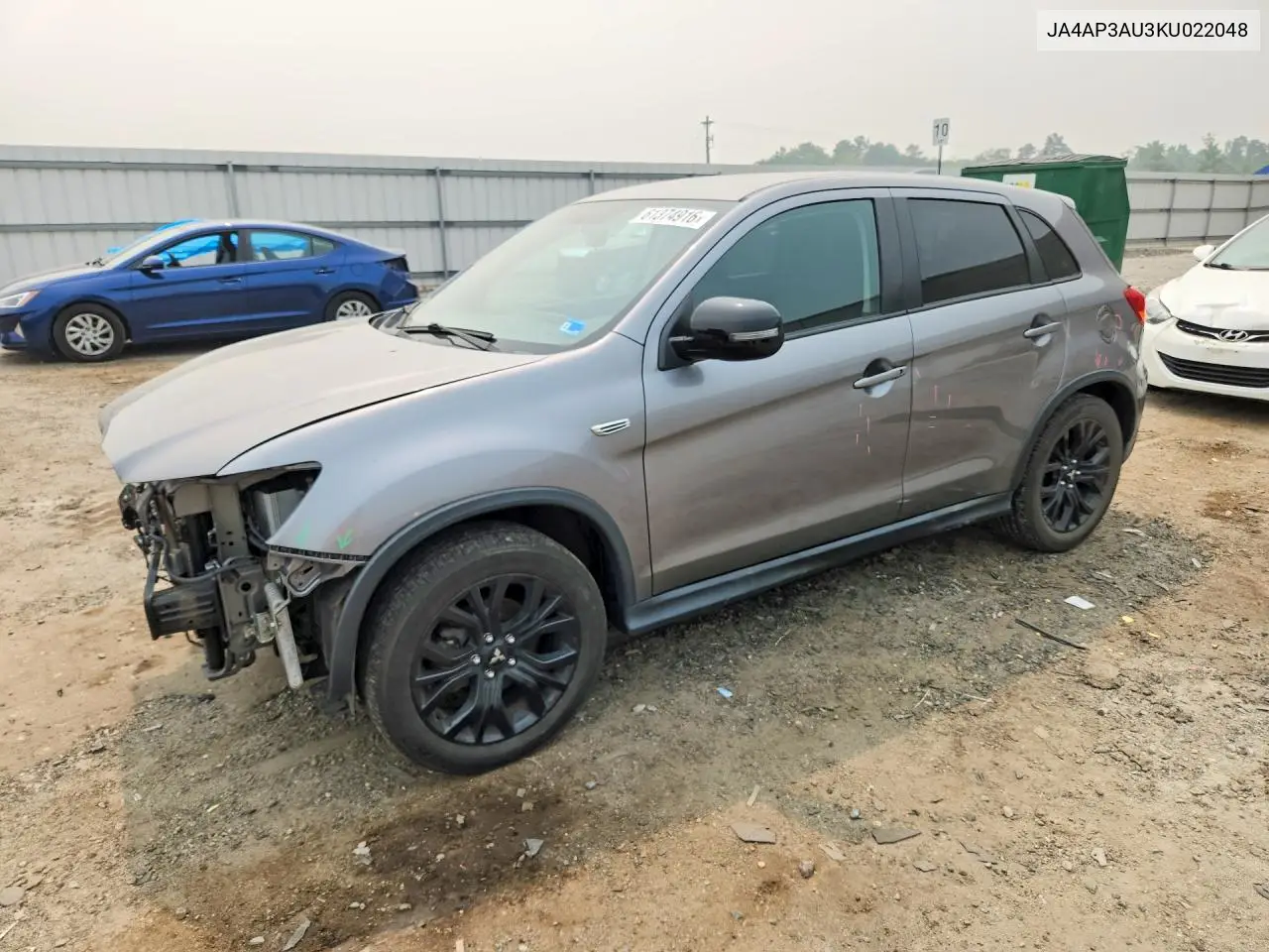 2019 Mitsubishi Outlander Sport Es VIN: JA4AP3AU3KU022048 Lot: 61374916