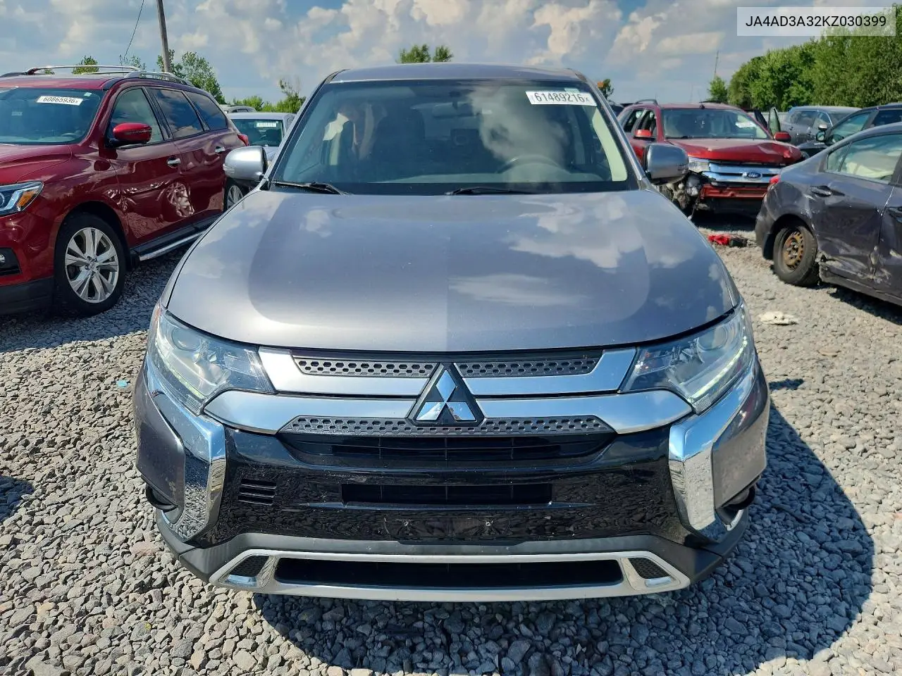 2019 Mitsubishi Outlander Se VIN: JA4AD3A32KZ030399 Lot: 61489216