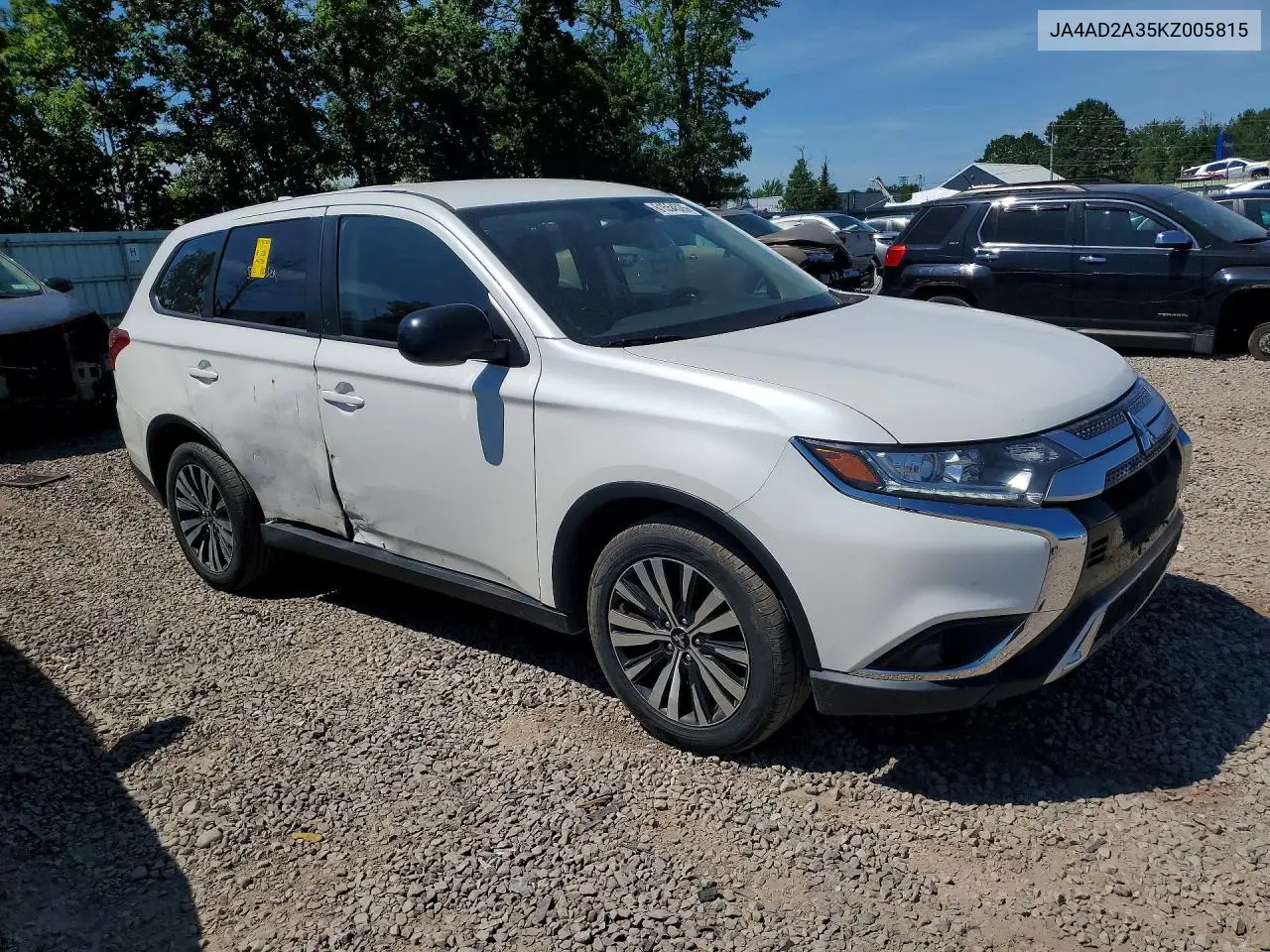 2019 Mitsubishi Outlander Es VIN: JA4AD2A35KZ005815 Lot: 61554526
