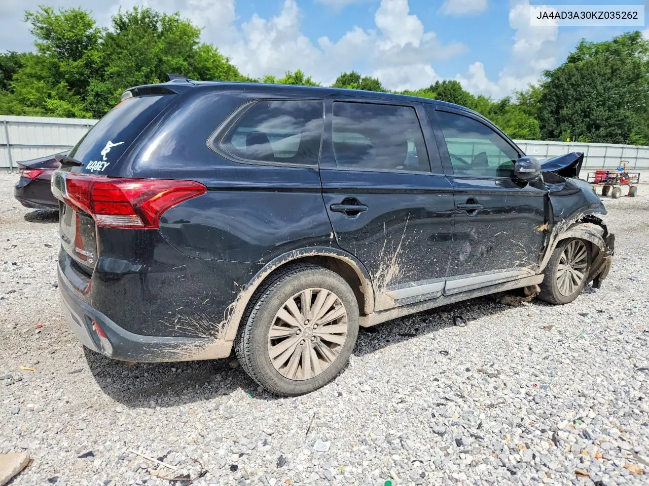 2019 Mitsubishi Outlander Se VIN: JA4AD3A30KZ035262 Lot: 61705346