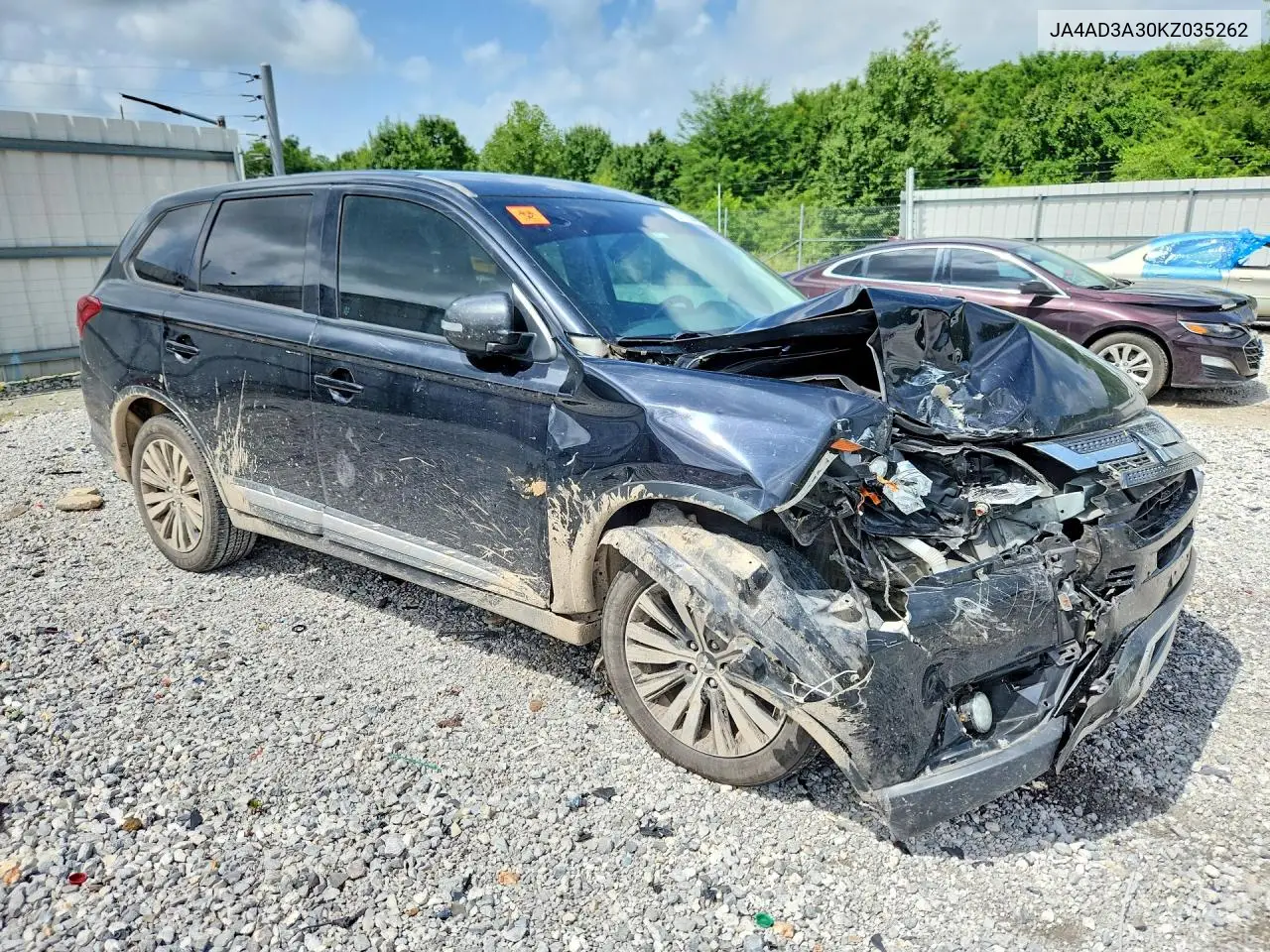 2019 Mitsubishi Outlander Se VIN: JA4AD3A30KZ035262 Lot: 61705346