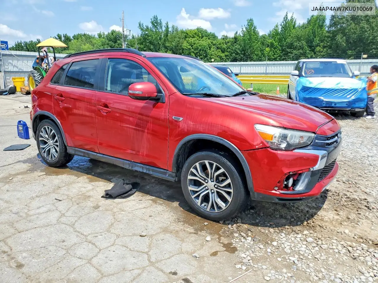 JA4AP4AW7KU010069 2019 Mitsubishi Outlander Sport Se