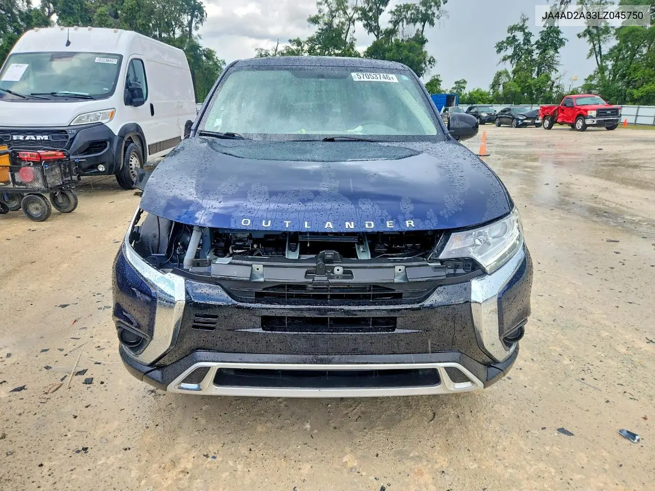 2020 Mitsubishi Outlander Es VIN: JA4AD2A33LZ045750 Lot: 57053746