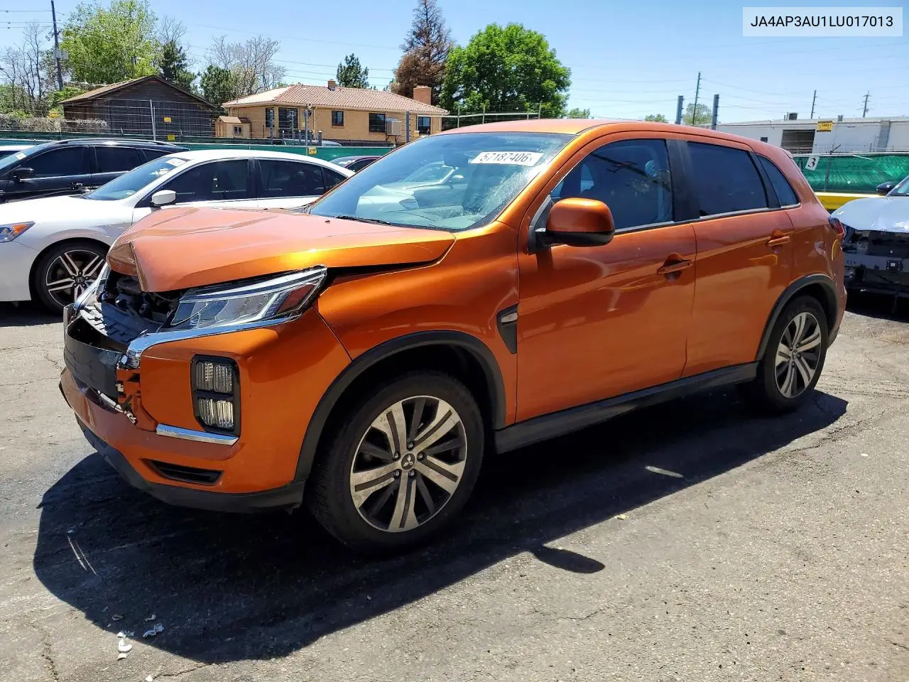 2020 Mitsubishi Outlander Sport Es VIN: JA4AP3AU1LU017013 Lot: 57187406