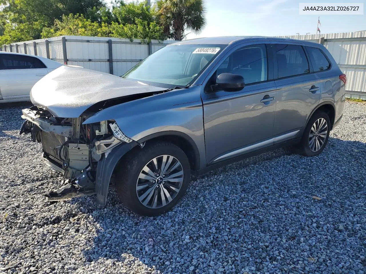 2020 Mitsubishi Outlander Se VIN: JA4AZ3A32LZ026727 Lot: 58048276
