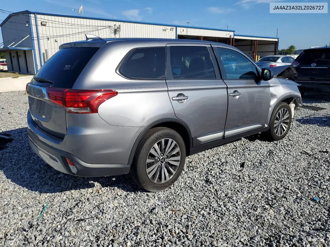 2020 Mitsubishi Outlander Se VIN: JA4AZ3A32LZ026727 Lot: 58048276