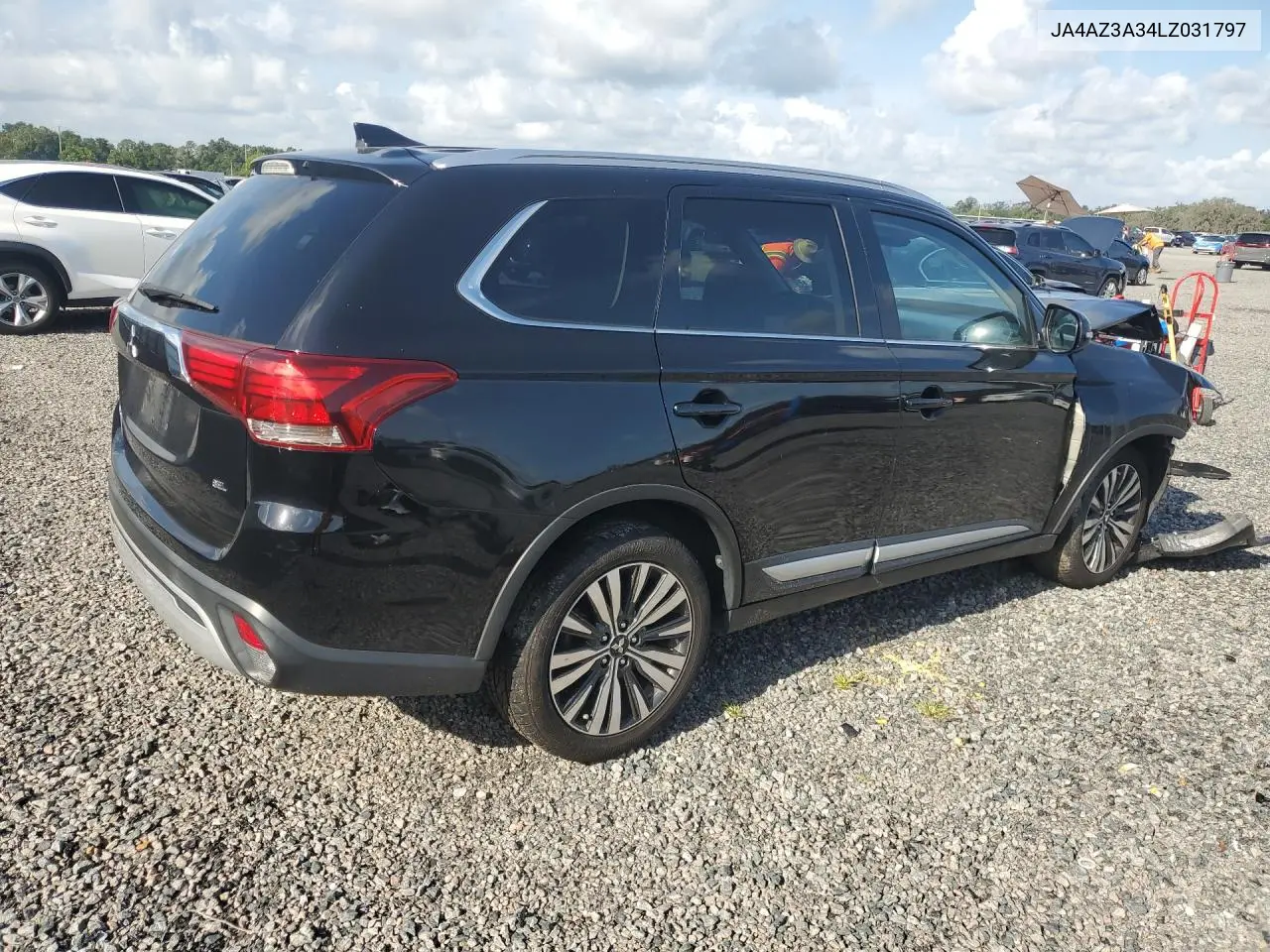 2020 Mitsubishi Outlander Se VIN: JA4AZ3A34LZ031797 Lot: 58708836