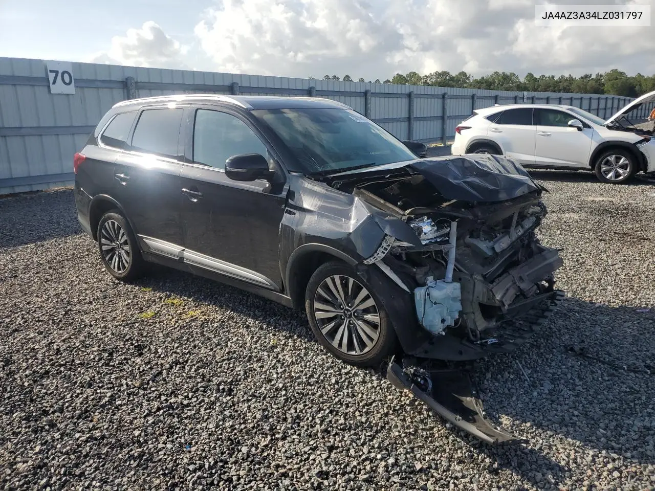 2020 Mitsubishi Outlander Se VIN: JA4AZ3A34LZ031797 Lot: 58708836