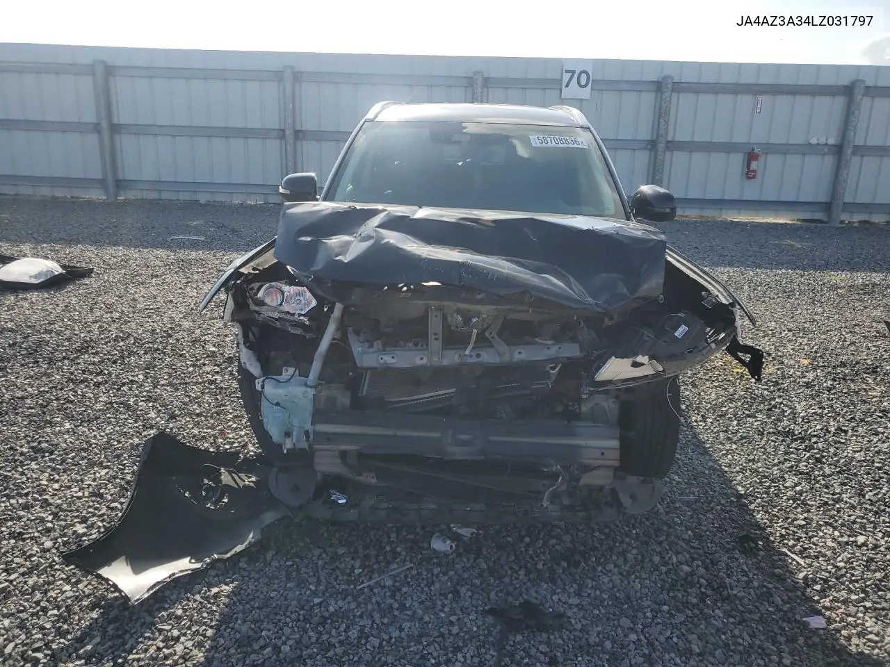 2020 Mitsubishi Outlander Se VIN: JA4AZ3A34LZ031797 Lot: 58708836
