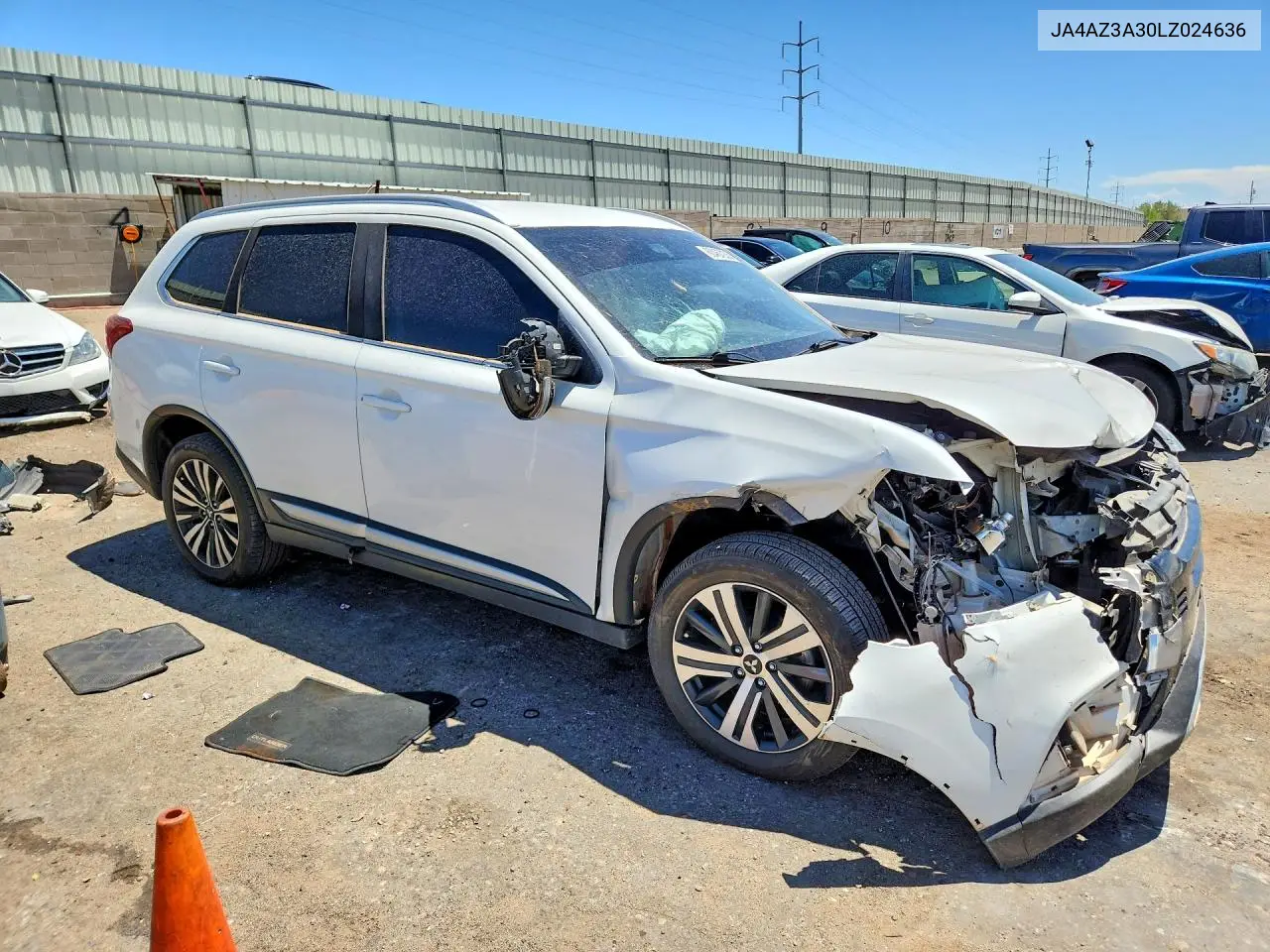 2020 Mitsubishi Outlander Se VIN: JA4AZ3A30LZ024636 Lot: 60467236