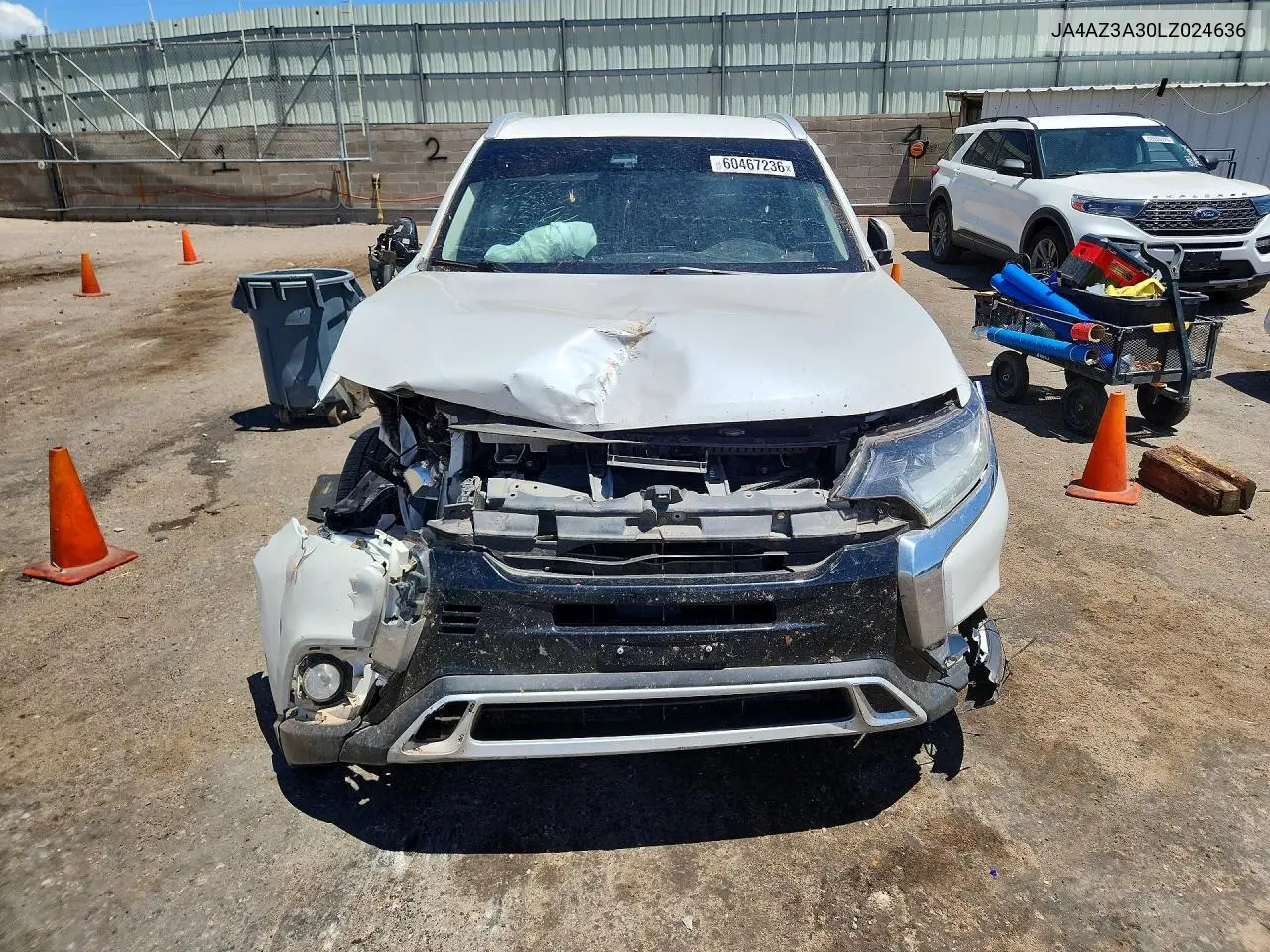 2020 Mitsubishi Outlander Se VIN: JA4AZ3A30LZ024636 Lot: 60467236