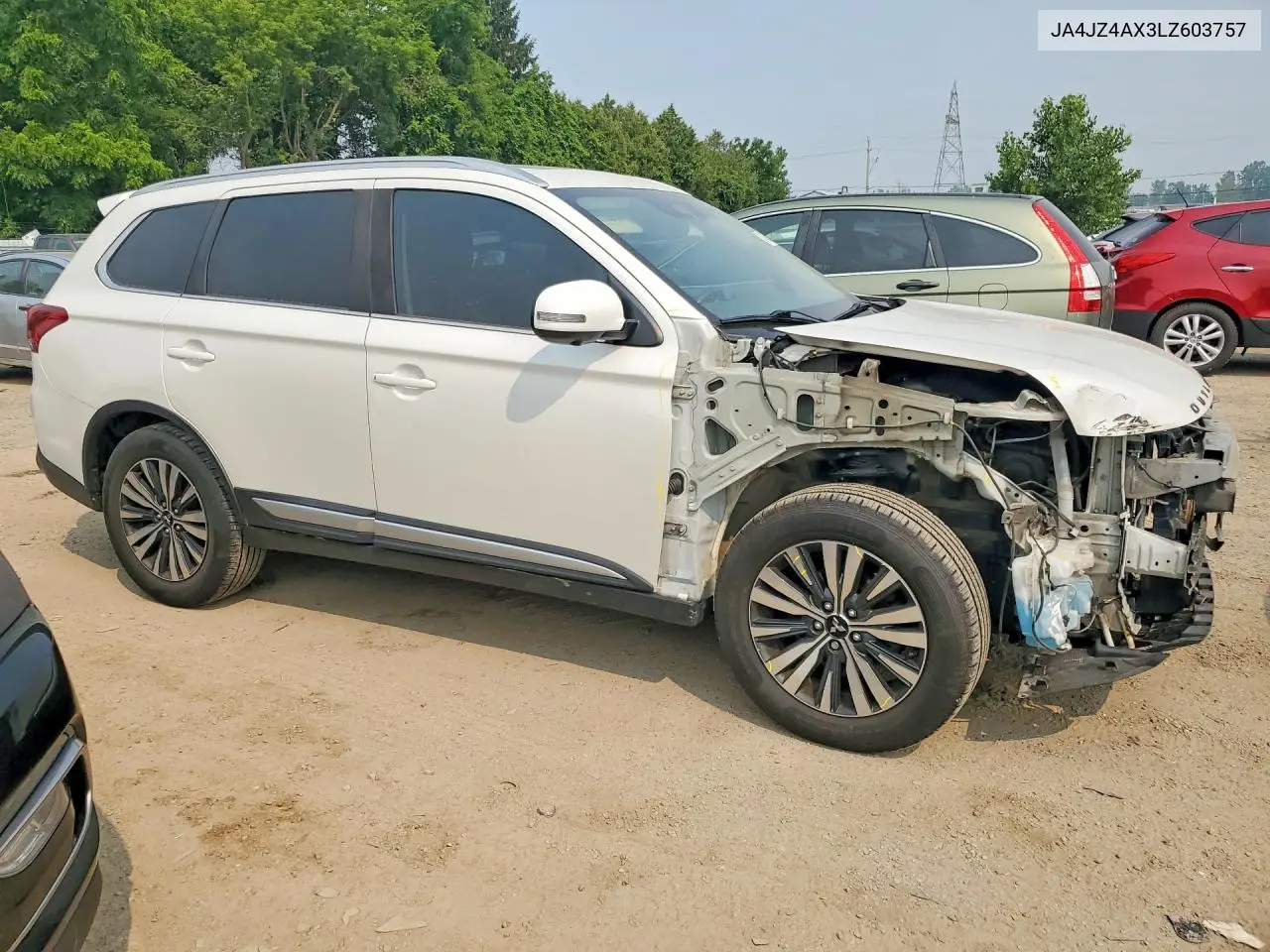 2020 Mitsubishi Outlander Gt VIN: JA4JZ4AX3LZ603757 Lot: 61498596