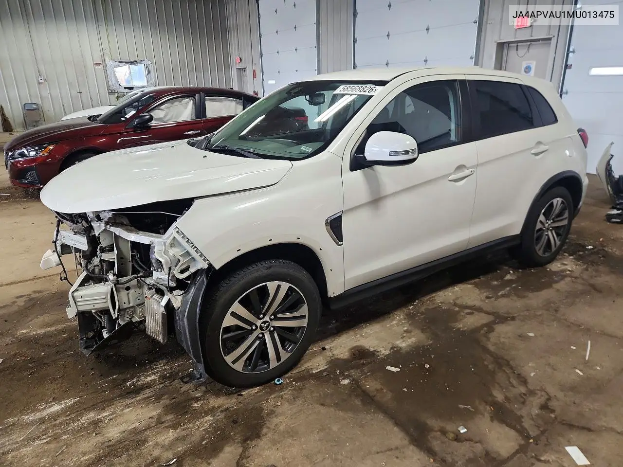 2021 Mitsubishi Outlander Sport Se VIN: JA4APVAU1MU013475 Lot: 58568826
