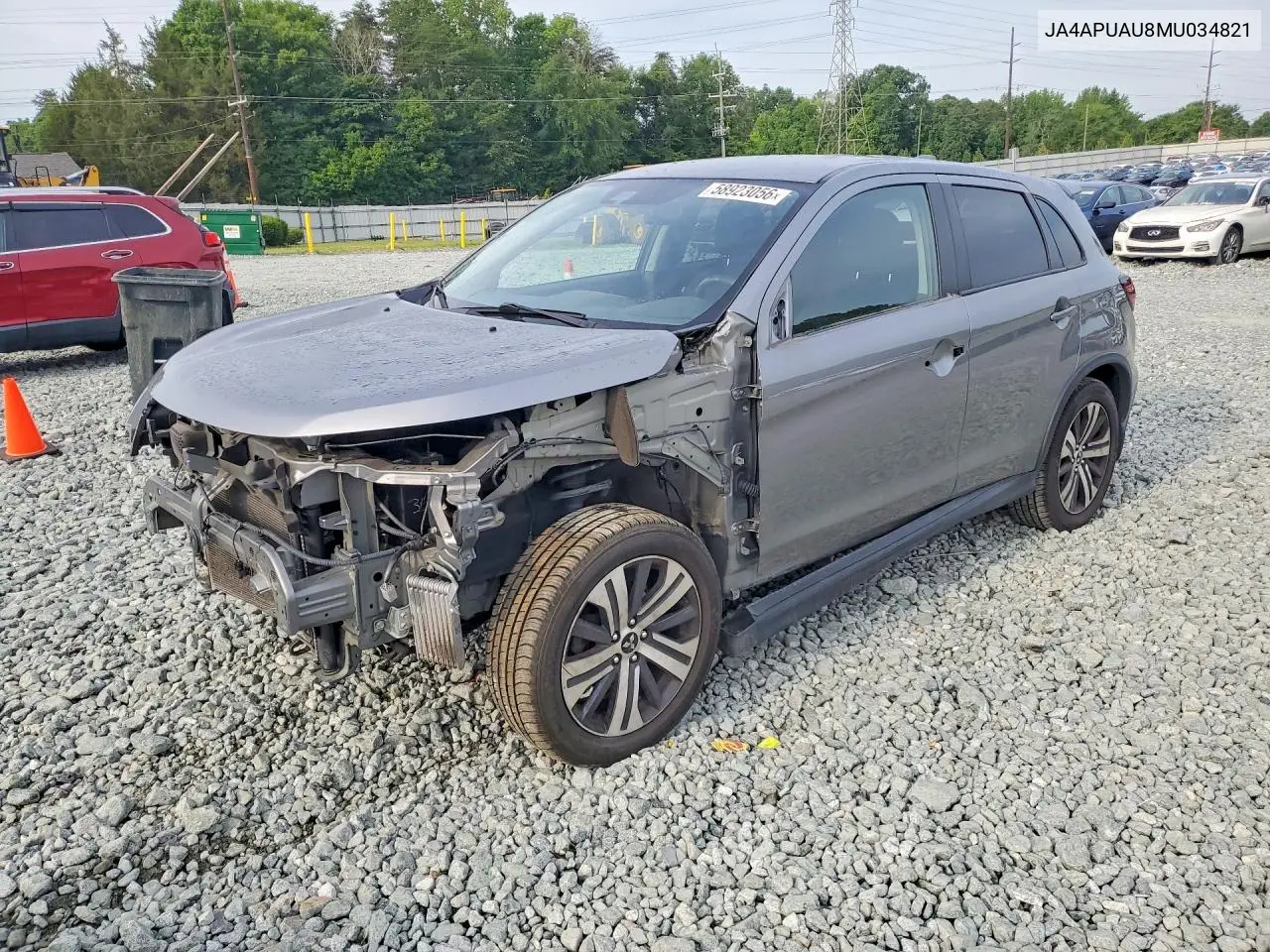 2021 Mitsubishi Outlander Sport Es VIN: JA4APUAU8MU034821 Lot: 58923056