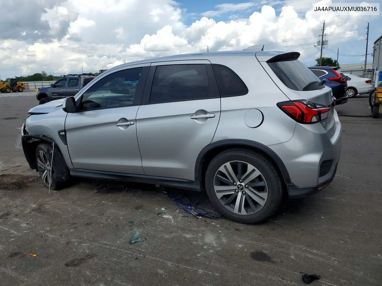 2021 Mitsubishi Outlander Sport Es VIN: JA4APUAUXMU036716 Lot: 59080266